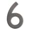 Architectural Mailboxes Brass 5 inch Floating House Number Dark Aged Copper 6 3585DC-6 - alternate 1